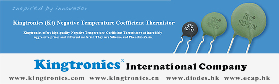 Kingtronics NTC Thermistor helps you solve your inrush current or temperature sensing challenges