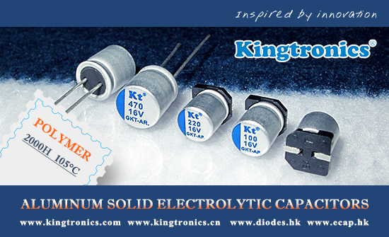 Kingtronics Best Choice of Low ESR Polymer Aluminum Solid Electrolytic Capacitors