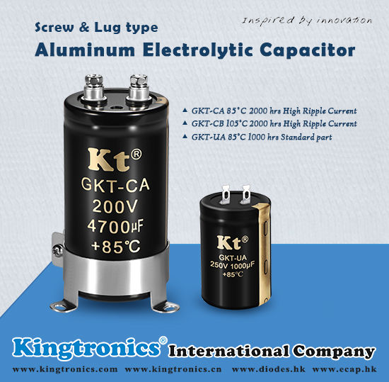Kingtronics Screw & Lug type Aluminum Electrolytic Capacitors